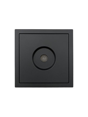 Розетка ТВ проходная СП ZIMA IP20 черн. бархат LEZARD 704-4288-129