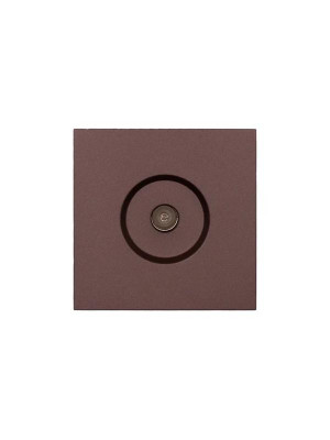 Розетка ТВ оконечная СП ZIMA IP20 шоколад LEZARD 704-7388-130