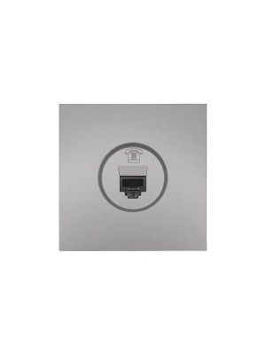 Розетка телефонная евро СП ZIMA IP20 сер. матов. LEZARD 704-7488-137