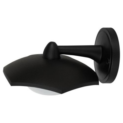 Светильник светодиодный садово-парковый ДБУ 07-8-007 Дели 5 8Вт 3000К IP44 6 гранный настенный черн. Эра Б0064316