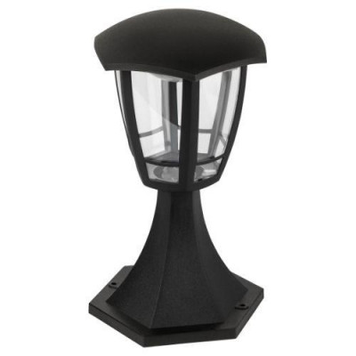 Светильник светодиодный садово-парковый ДТУ 07-8-003 Валенсия 1 8Вт 3000К IP44 6 гранный напольный черн. Эра Б0064200