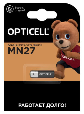 Элемент питания алкалиновый A27/MN27/8LR732 12В (блист.1шт) Specialty Opticell 5070002/6070002