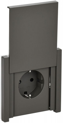 Розетка СП FORTE&PIANO 16А IP44 FP321 с заземл. защ. шторки с крышкой винт. крепл. сер. IEK FP-R16-16-44-K03
