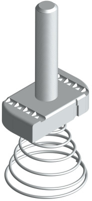 Болт STRUT 10х50 с конусной пружиной EKF stbkp10x50
