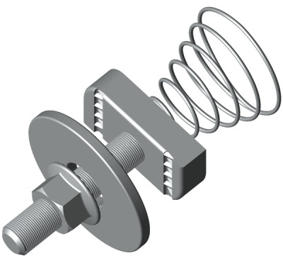 Комплект соединительный 8х50 для STRUT-профиля с конусной пружиной EKF ksst8x50
