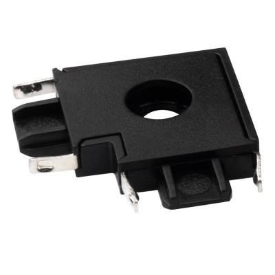 Коннектор L-образный MTR16 CL-BL накладной шинопровод низковольтный черн. Pro JazzWay 5057296
