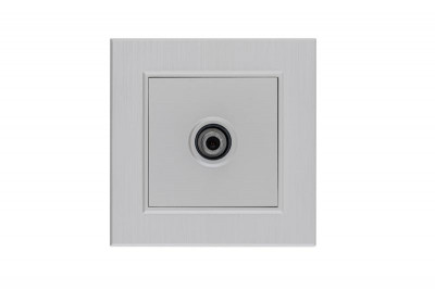 Розетка TV проходная Karea LINE STAR жемчуж. Makel 86100007