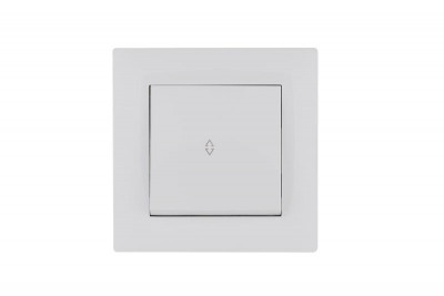 Выключатель проходной 1-клав. Karea RIZZ бел. Makel 88001005
