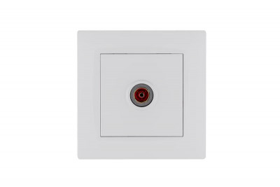 Розетка TV проходная Karea RIZZ бел. Makel 88001007