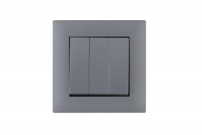 Выключатель 3-клав. 1 вход 3 выхода Karea RIZZ STAR сер. Makel 88065091