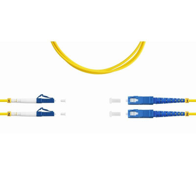 Патч-корд ВО SM(G.652.D) LC/UPC-SC/UPC 3.0мм duplex LSZH 2м SUPRLAN 09-0658