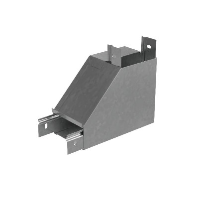 Угол для лотка вертикальный внутр. R 50х400мм с разворотом трассы на 90град. 