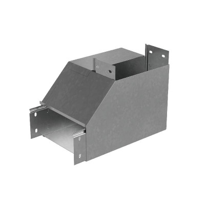 Угол для лотка вертикальный внутр. R 80х400мм с разворотом трассы на 90град. 