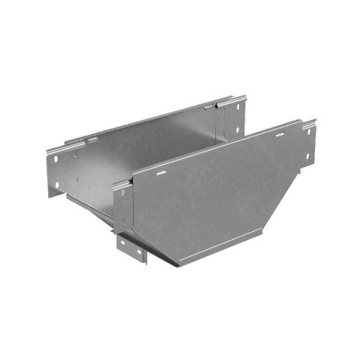 Отвод для лотка Т-образ. вертикал. 100х300мм вниз с разворотом трассы на 90град. 