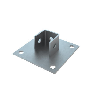 Основание одноканальное для страт-профиля 41х41мм HD85 КМ LO55399