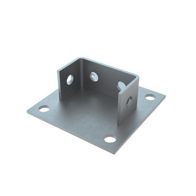 Основание одноканальное для двойн. страт-профиля 41х82мм HD85 КМ LO55400