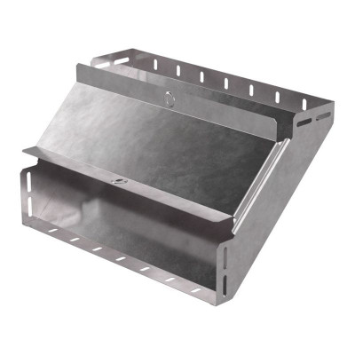 Угол для лотка вертикальный внутренний 90град. 400х100 Стандарт с крышкой Промрукав PR16.0603