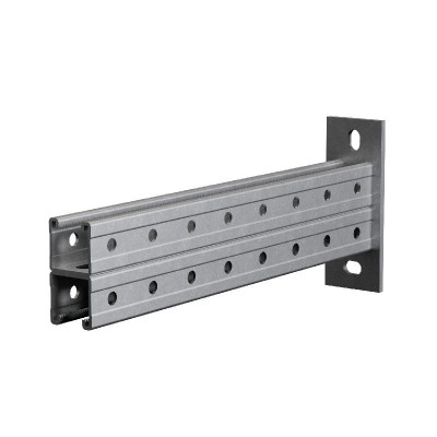 Консоль-страт двойная усиленная 41х41 L950 сталь 2.5мм (тройная перфорация) HD85 КМ LO54304