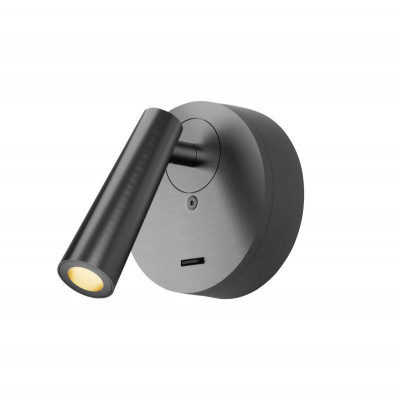 Бра SHINE WALL 3Вт 3000К IP20 104х68 RA90 со светодиодом алюм. темн. никель DENKIRS 764381