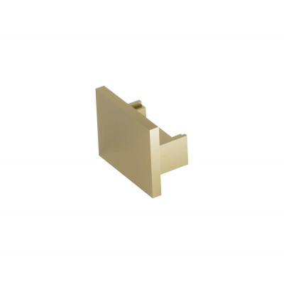 Заглушка торцевая для трека SHINE BASE низкая для использования без экрана алюм. сатинированная латунь DENKIRS 788188