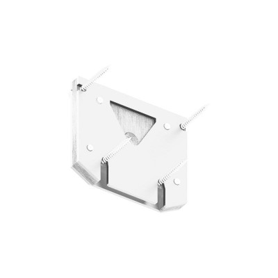 Заглушка торцевая трека SLOTT алюм. бел. DENKIRS 714315