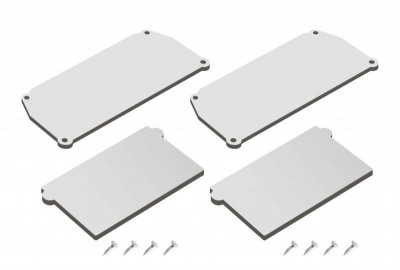 Комплект торцевых заглушек для профиля Flod бел. DENKIRS 696599