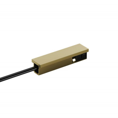 Подвод питания универс. (середина/торец) для трека SHINE BASE 48В DC IP20 алюм. сатинированная латунь DENKIRS 764368