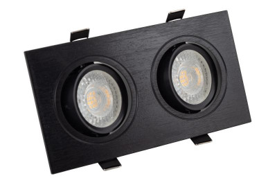 Светильник 10Вт GU5.3 IP20 LED встраив. пластик черн. DENKIRS 529039