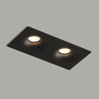 Светильник 50Вт GU10 IP20 встраив. алюм. черн. DENKIRS 677528