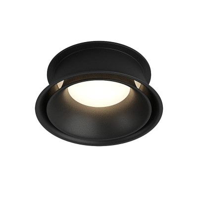 Светильник 10Вт GU10 IP44 встраив. влагозащ. алюм. черн. DENKIRS 545348