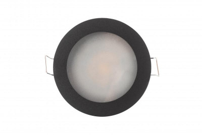 Светильник 50Вт GU10 IP44 встраив. влагозащ. алюм. черн. DENKIRS 427067