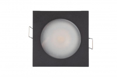 Светильник 50Вт GU10 IP44 встраив. влагозащ. алюм. черн. DENKIRS 427070