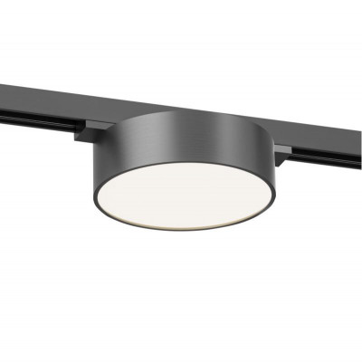 Светильник трековый SHINE FLOW 8Вт 3000К IP20 48В DC 95х28 RA90 со светодиодом алюм. темн. никель DENKIRS 764345