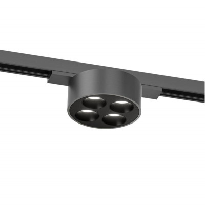 Светильник трековый SHINE GRILL 6Вт 3000К IP20 48В DC 74х28 RA90 со светодиодом алюм. темн. никель DENKIRS 764347