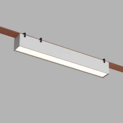 Светильник для трека-ремня Belty Linear 12Вт 4000К IP20 48В DC 323х40х45мм RA90 120град. со светодиодом алюм. бел. DENKIRS 723169