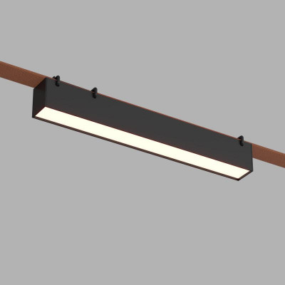 Светильник для трека-ремня Belty Linear 12Вт 4000К IP20 48В DC 323х40х45мм RA90 120град. со светодиодом алюм. черн. DENKIRS 723167