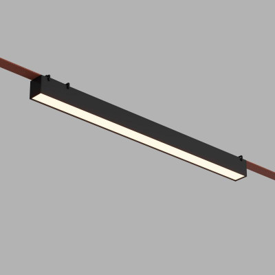 Светильник для трека-ремня Belty Linear 24Вт 3000К IP20 48В DC 642х40х45мм RA90 120град. со светодиодом алюм. черн. DENKIRS 760242