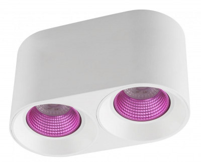 Светильник 10Вт GU5.3 IP20 LED накладной пластик бел./роз. DENKIRS 665715