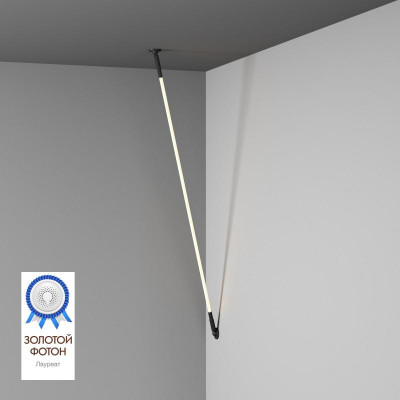 Светильник FLEX 35Вт 3000К IP20 24В DC 360град. трос в оплетке со светодиодом 2м черн. DENKIRS 732106