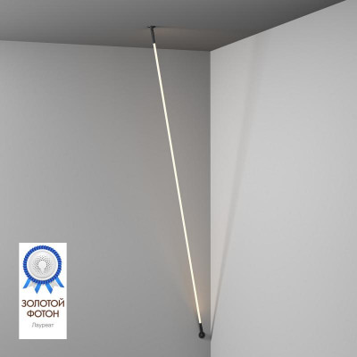 Светильник FLEX 86Вт 3000К IP20 24В DC 360град. трос в оплетке со светодиодом 5м черн. DENKIRS 732103