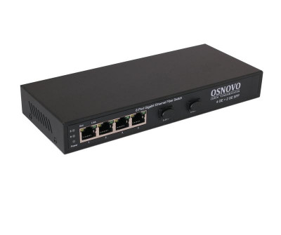 Коммутатор SW-7042 Gigabit Ethernet на 4 RJ45 + 2 SFP OSNOVO 13262