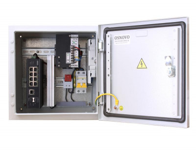 Коммутатор уличный OS-33T1(SW-60812/I) с термостабил. на базе уличн. станции OSNOVO OS-33T1 OSNOVO 13586