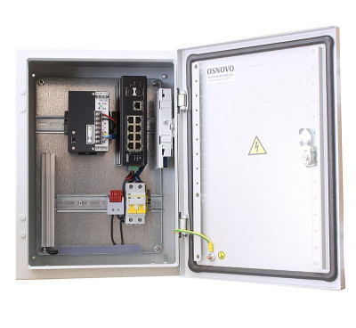 Коммутатор уличный OS-34T1(SW-60812/I) с термостабил. на базе уличн. станции OSNOVO OS-33T1 OSNOVO 13587