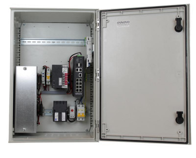 Коммутатор уличный управляемый (L2+) OSP-46TB1(SW-80822/ILR) на 10 портов с термостабил. и резерв. питанием на базе уличн. станции OSNOVO OSP-46TB1 OSNOVO 13768