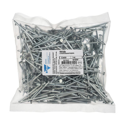 Гвоздь строительный 2.5х50 оцинк. (уп.1кг) Tech-Krep/Zitar 101590