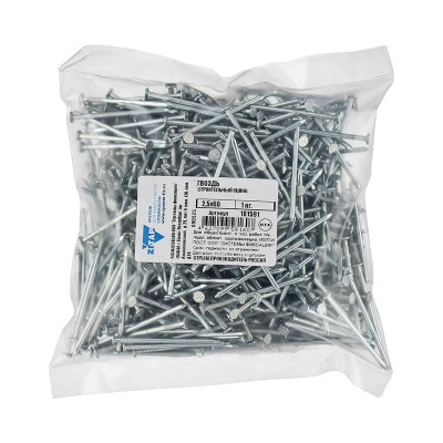 Гвоздь строительный 2.5х60 оцинк. (уп.1кг) Tech-Krep/Zitar 101591