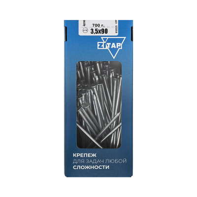 Гвоздь строительный 3.5х90 оцинк. (уп.700г) Tech-Krep/Zitar 102032
