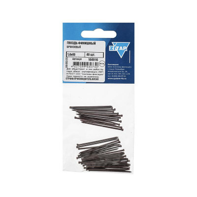 Гвоздь финишный 1.4х40 бронз. (уп.40шт) Tech-Krep/Zitar 104916