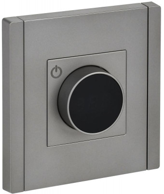 Термостат электронный FORTE&PIANO FP552 с индикацией сталь IEK FP-RT11-K46