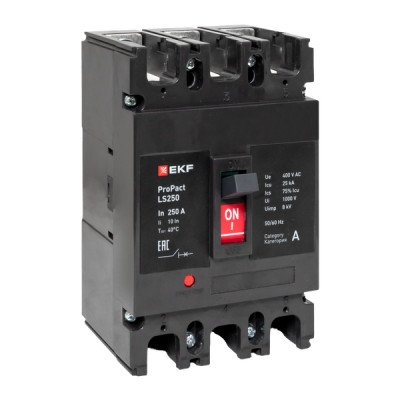 Выключатель автоматический 3п 160А 25кА LS250 ProPact EKF mccb-250-25-3-160-ls